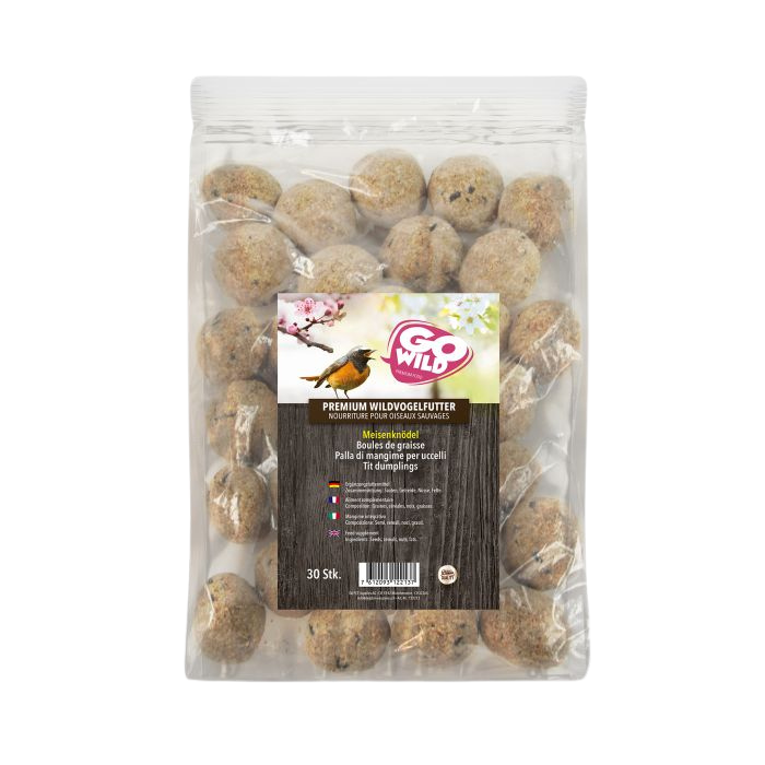 GoWild Premium Meisenknödel – Packung mit 30 Stück