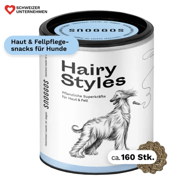 SNOGGOS Hairy Styles Haut Fell Snacks für Hunde 290g