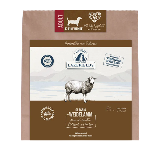 Lakefields Lamm Trockenfutter kleine Hunde