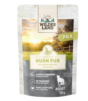 Wildes Land Huhn Katze