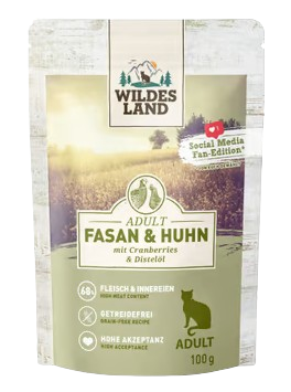 Wildes Land Fasan Huhn Katze