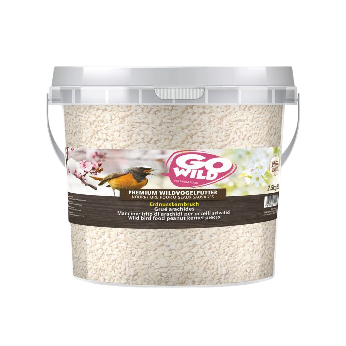 GoWild Erdnusskernbruch für Wildvögel, 2,5-kg-Packung